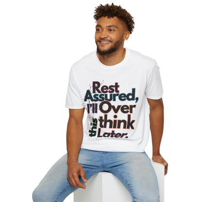 Rest Assured Unisex Softstyle T-Shirt- Colourful Floral Front