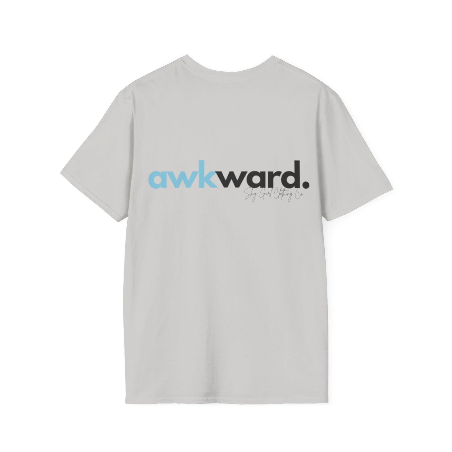 Awkward Unisex Softstyle T-Shirt- Logo Back