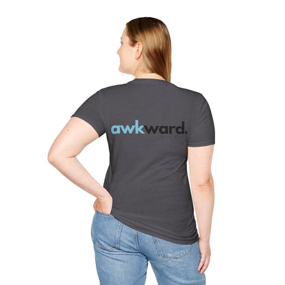 Awkward Unisex Softstyle T-Shirt- Logo Back