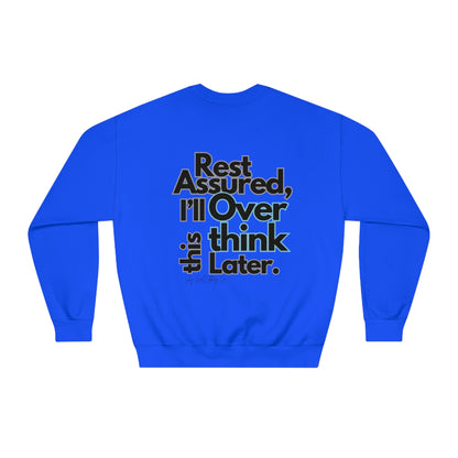 Rest Assured Unisex DryBlend® Crewneck Sweatshirt- Standard Logo Back