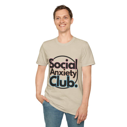 Social Anxiety Club Unisex Softstyle T-Shirt- Standard