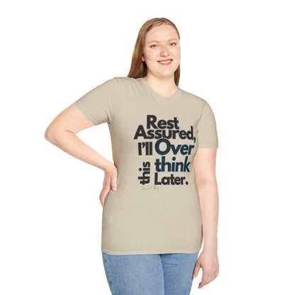 Rest Assured Unisex Softstyle T-Shirt- Standard Front