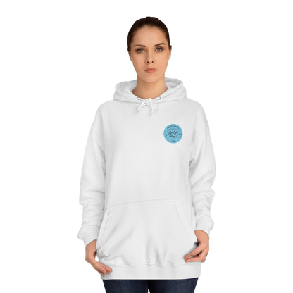 People Scare Me Unisex College Hoodie- Standard Peace Sign Back