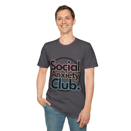 Social Anxiety Club Unisex Softstyle T-Shirt- Standard