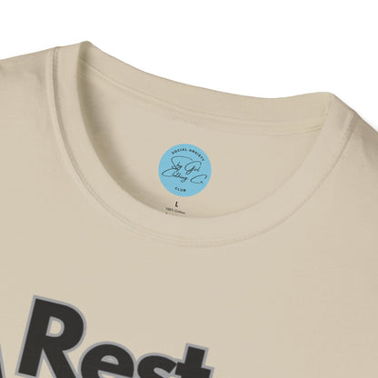 Rest Assured Unisex Softstyle T-Shirt- Standard Front