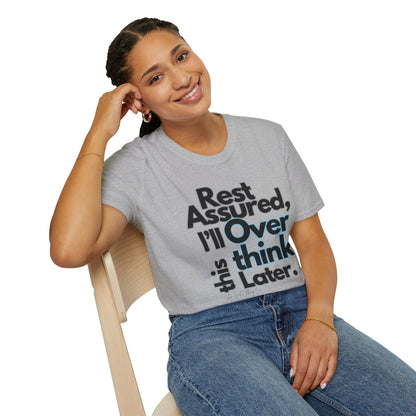 Rest Assured Unisex Softstyle T-Shirt- Standard Front