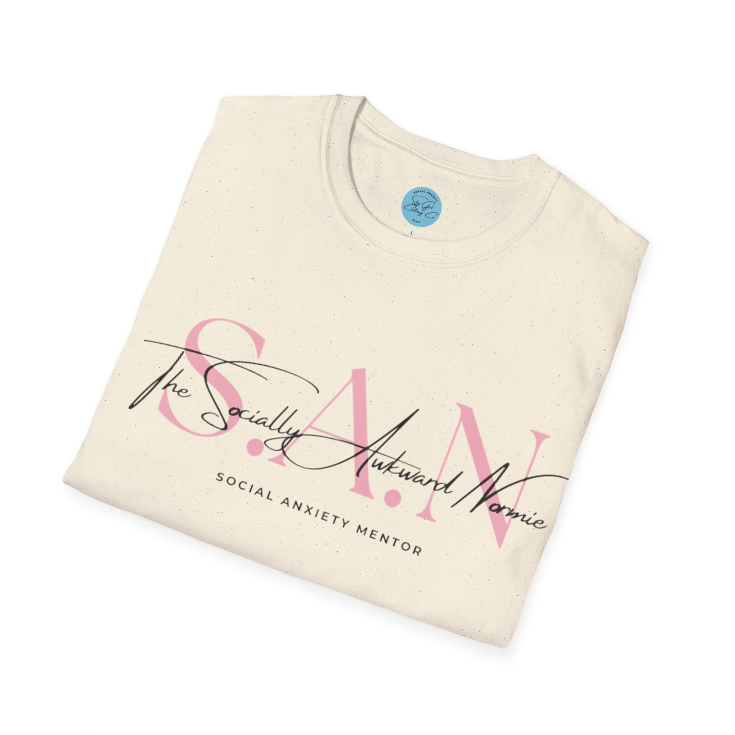 The Socially Awkward Normie Unisex Softstyle T-Shirt- Standard Logo