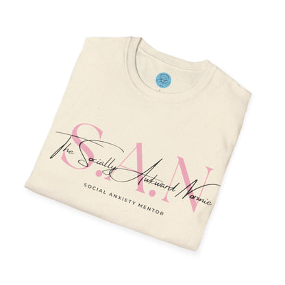 The Socially Awkward Normie Unisex Softstyle T-Shirt- Standard Logo