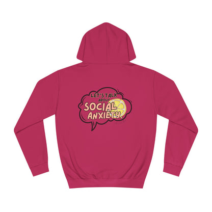Let's Talk S.A. Unisex College Hoodie-Logo Back
