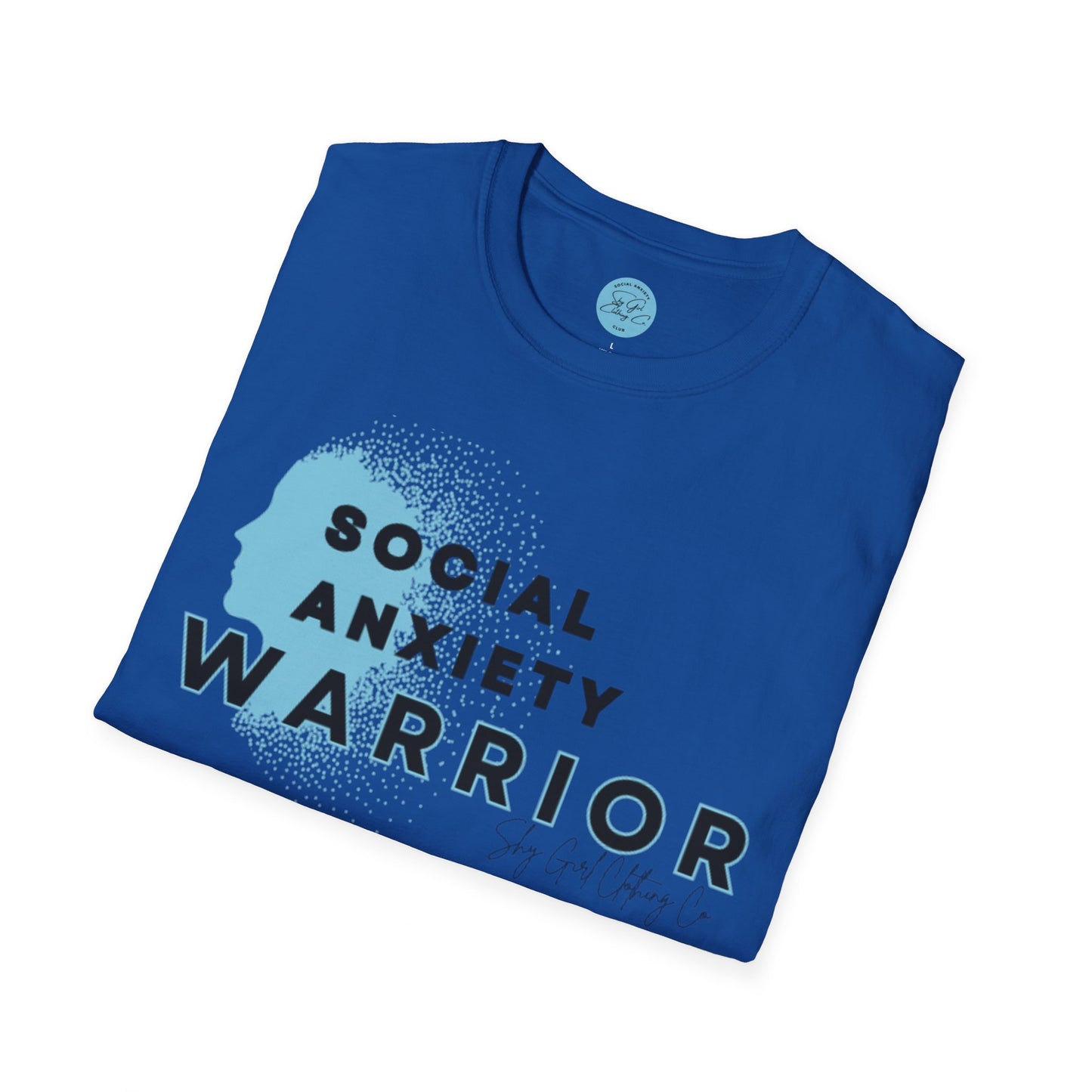 Social Anxiety Warrior Unisex Softstyle T-Shirt- Standard Logo