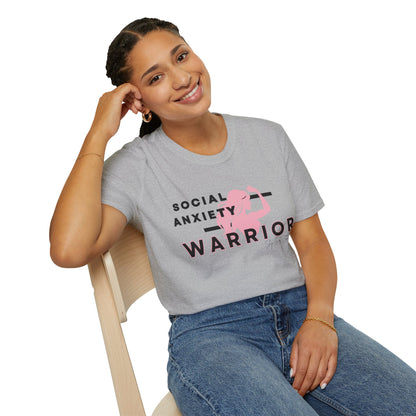 Social Anxiety Warrior Unisex Softstyle T-Shirt- Standard Girl Power