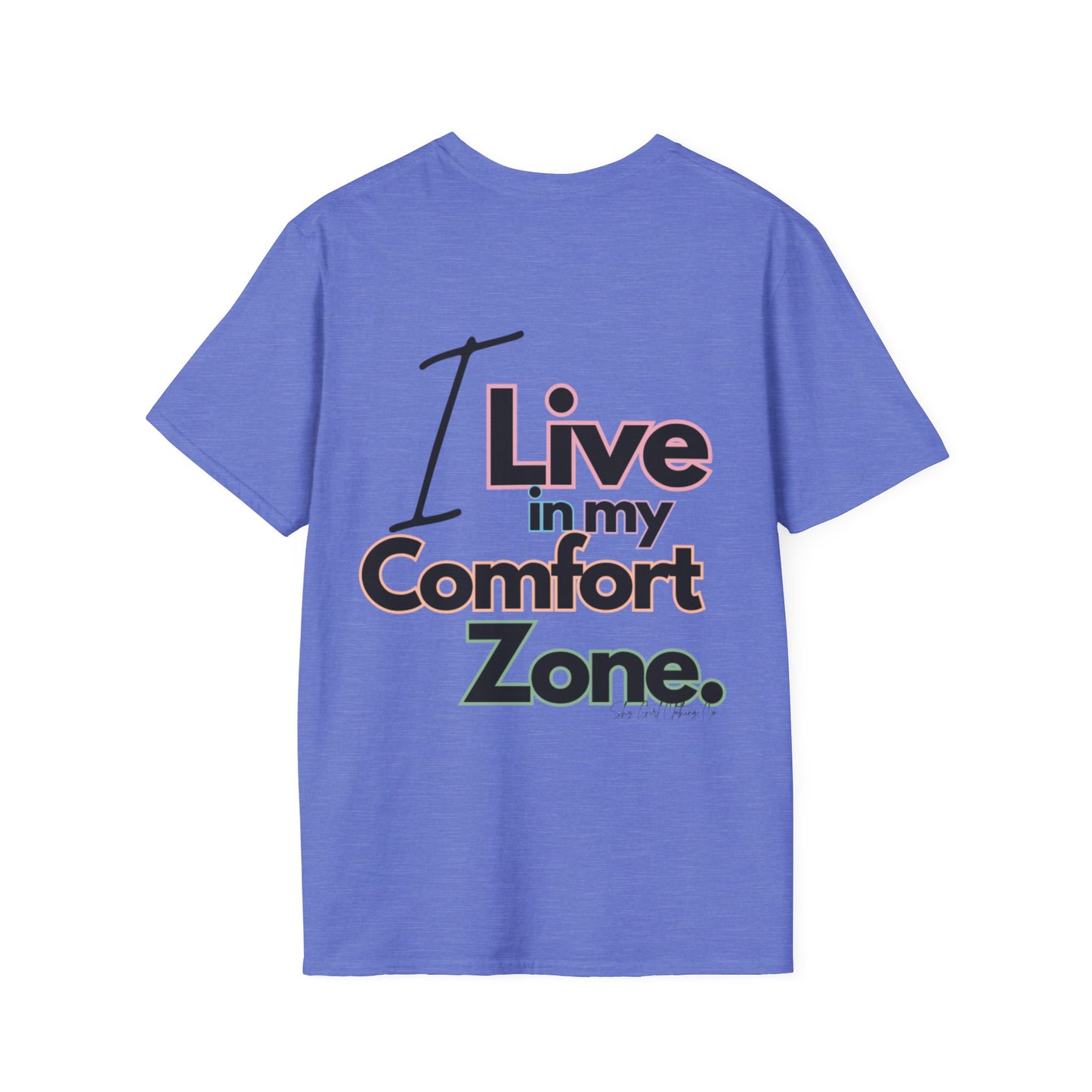 Comfort Zone Unisex Softstyle T-Shirt- Standard Colour Logo Back