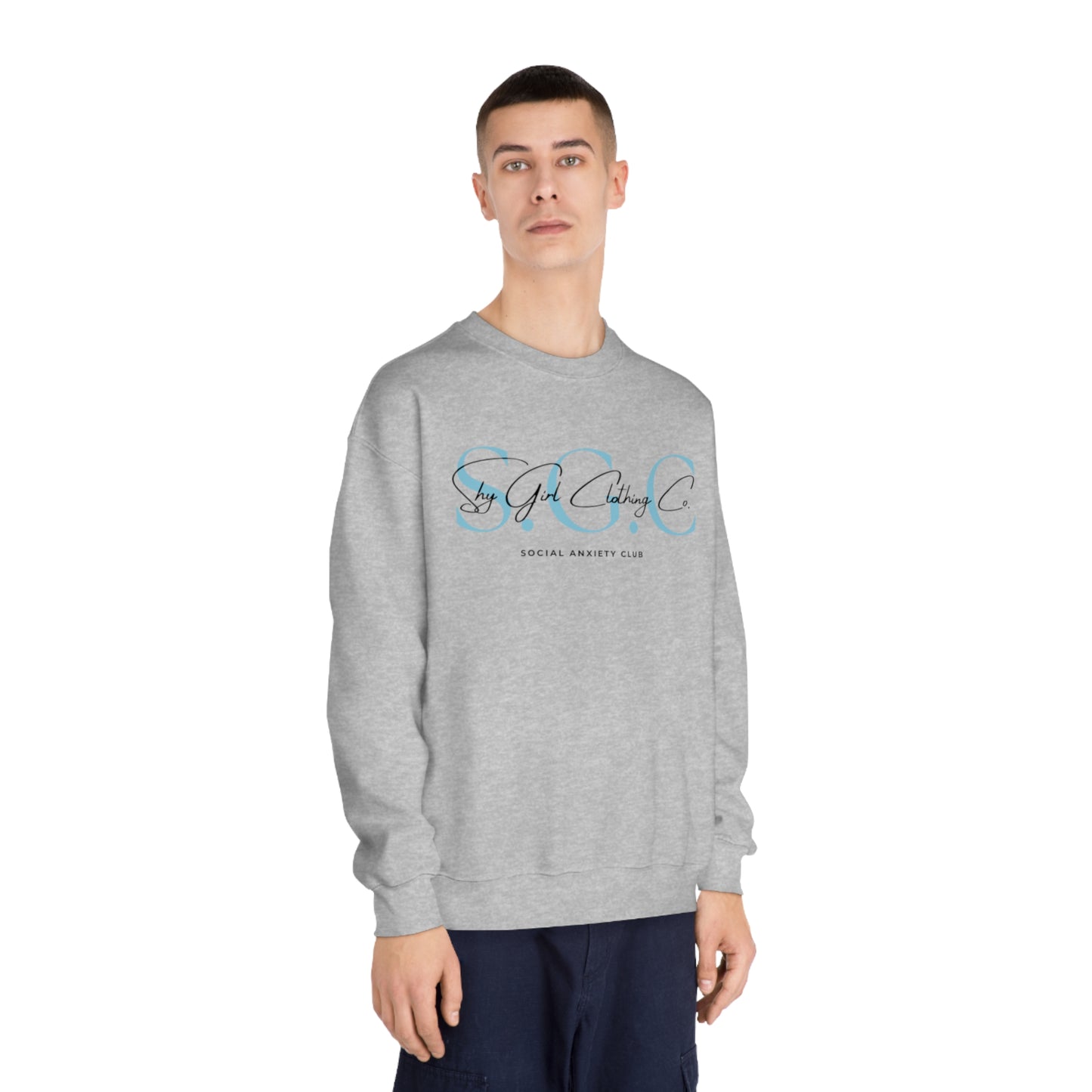 Shy Girl Clothing Co. Logo Unisex DryBlend® Crewneck Sweatshirt- Standard