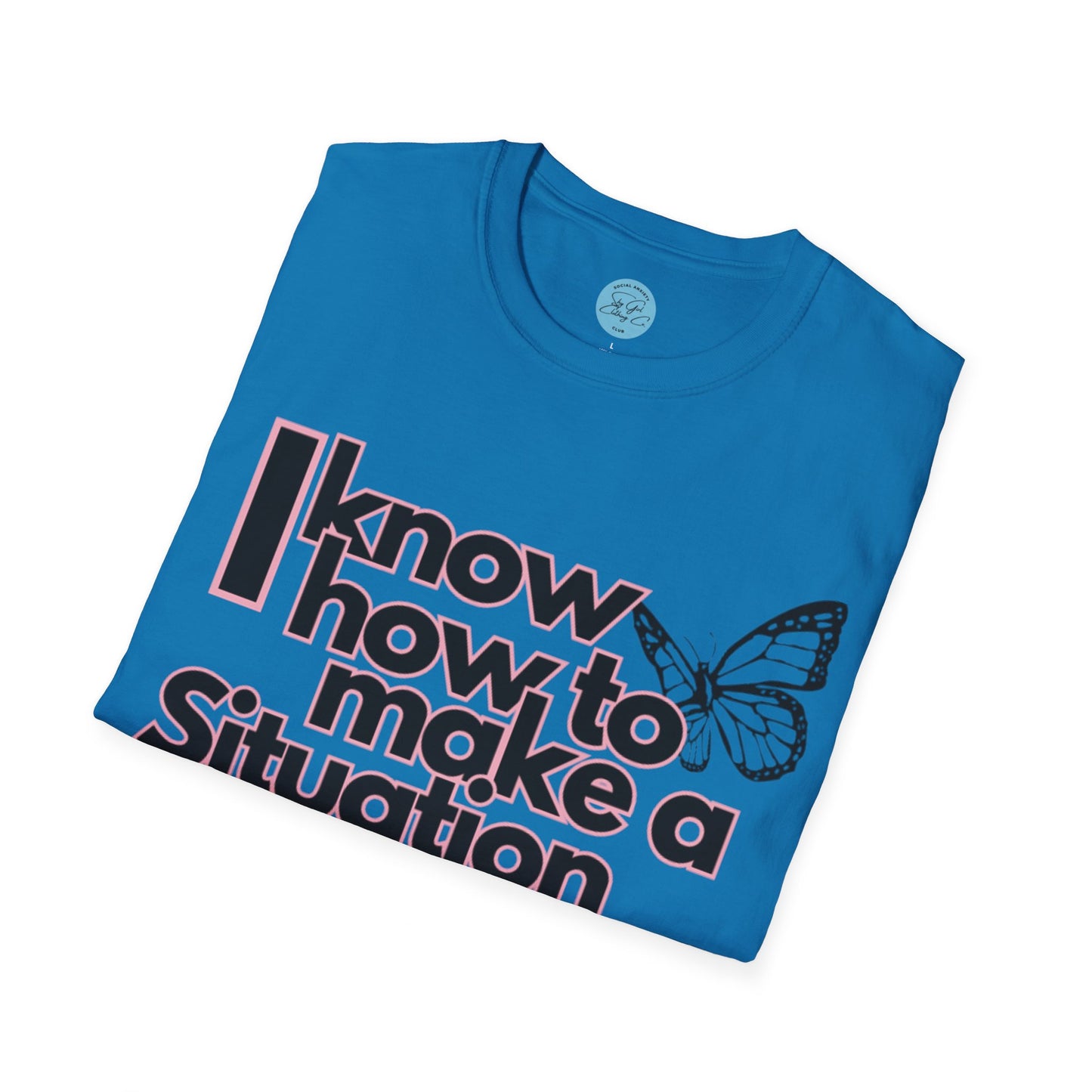 Awkward Situation Unisex Softstyle T-Shirt- Butterfly