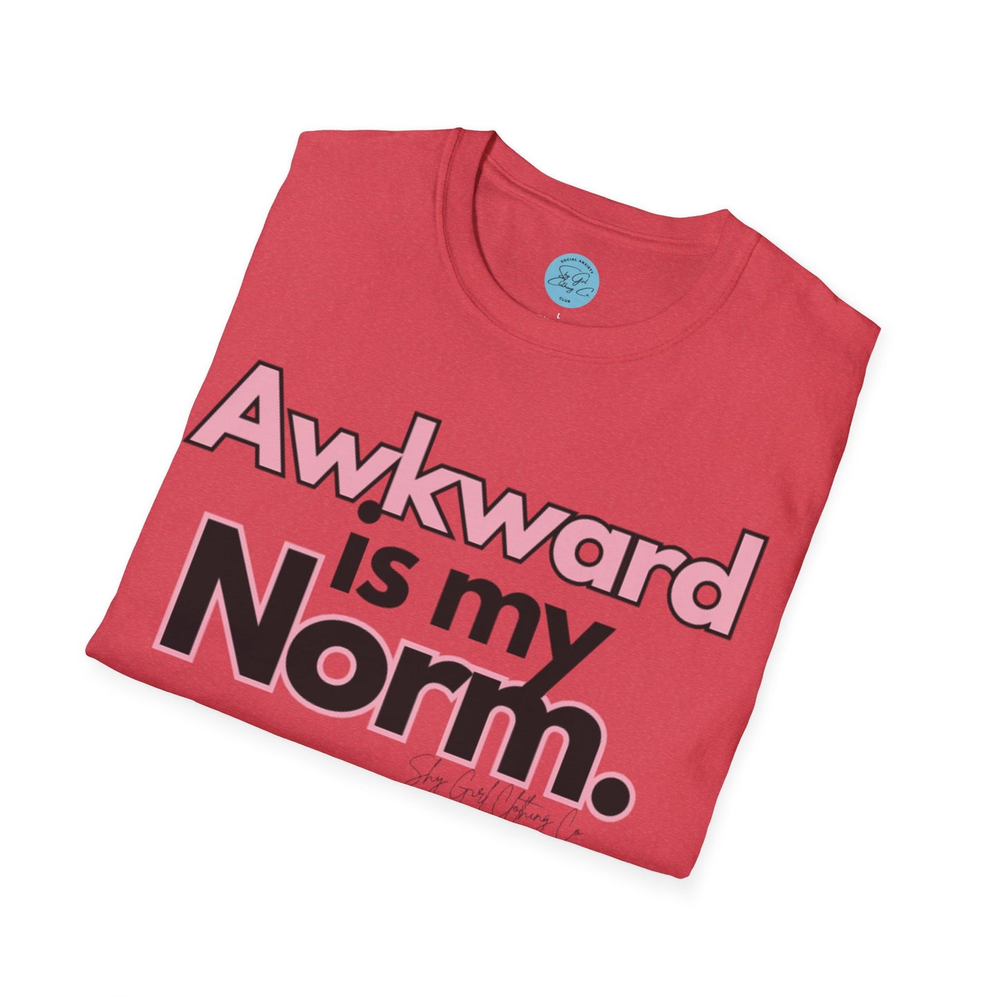 Awkward is my Norm Unisex Softstyle T-Shirt- Floral