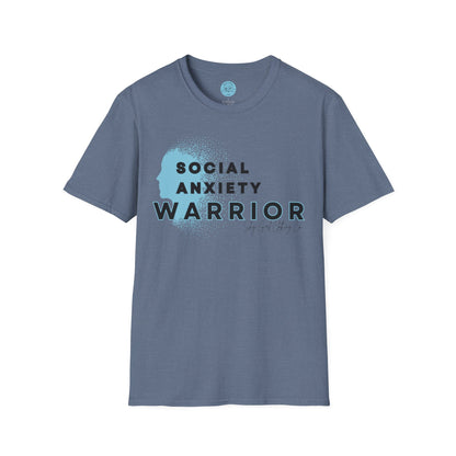 Social Anxiety Warrior Unisex Softstyle T-Shirt- Standard Logo