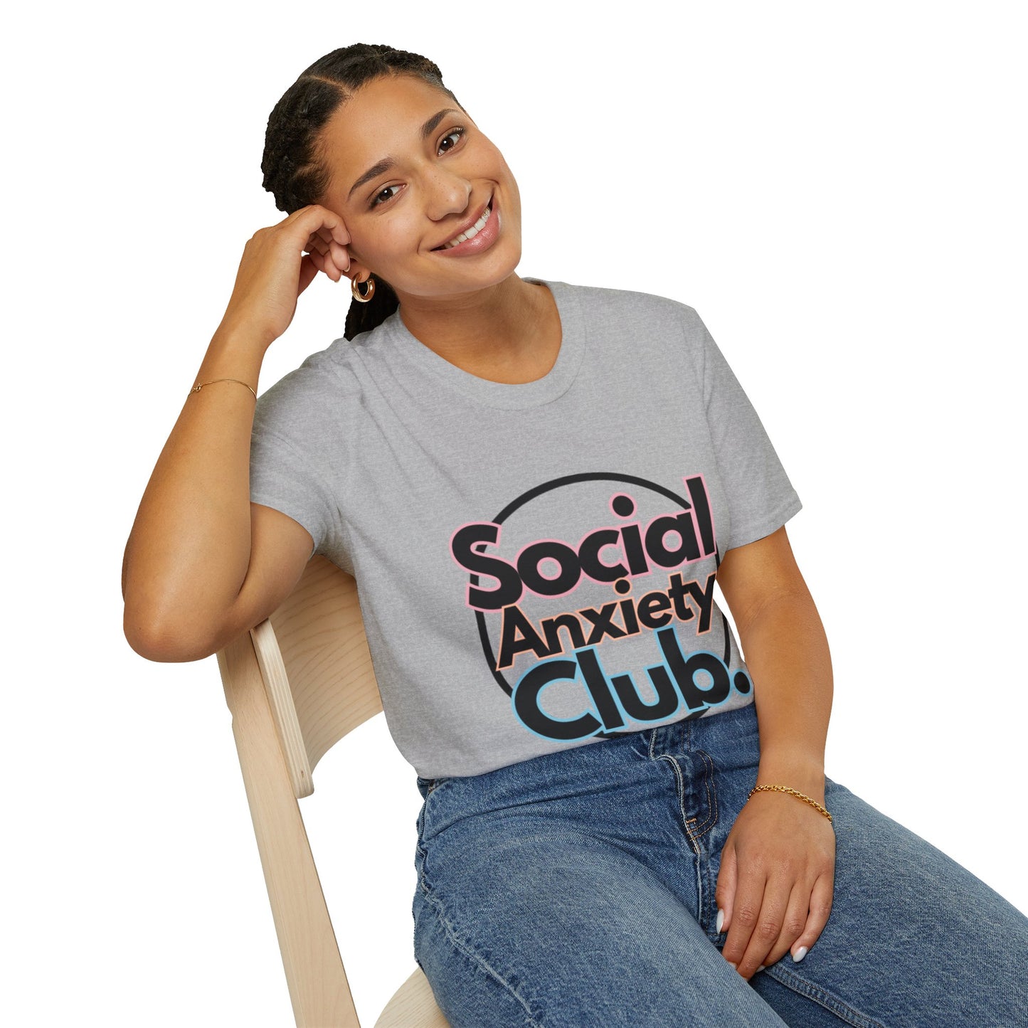 Social Anxiety Club Unisex Softstyle T-Shirt- Standard