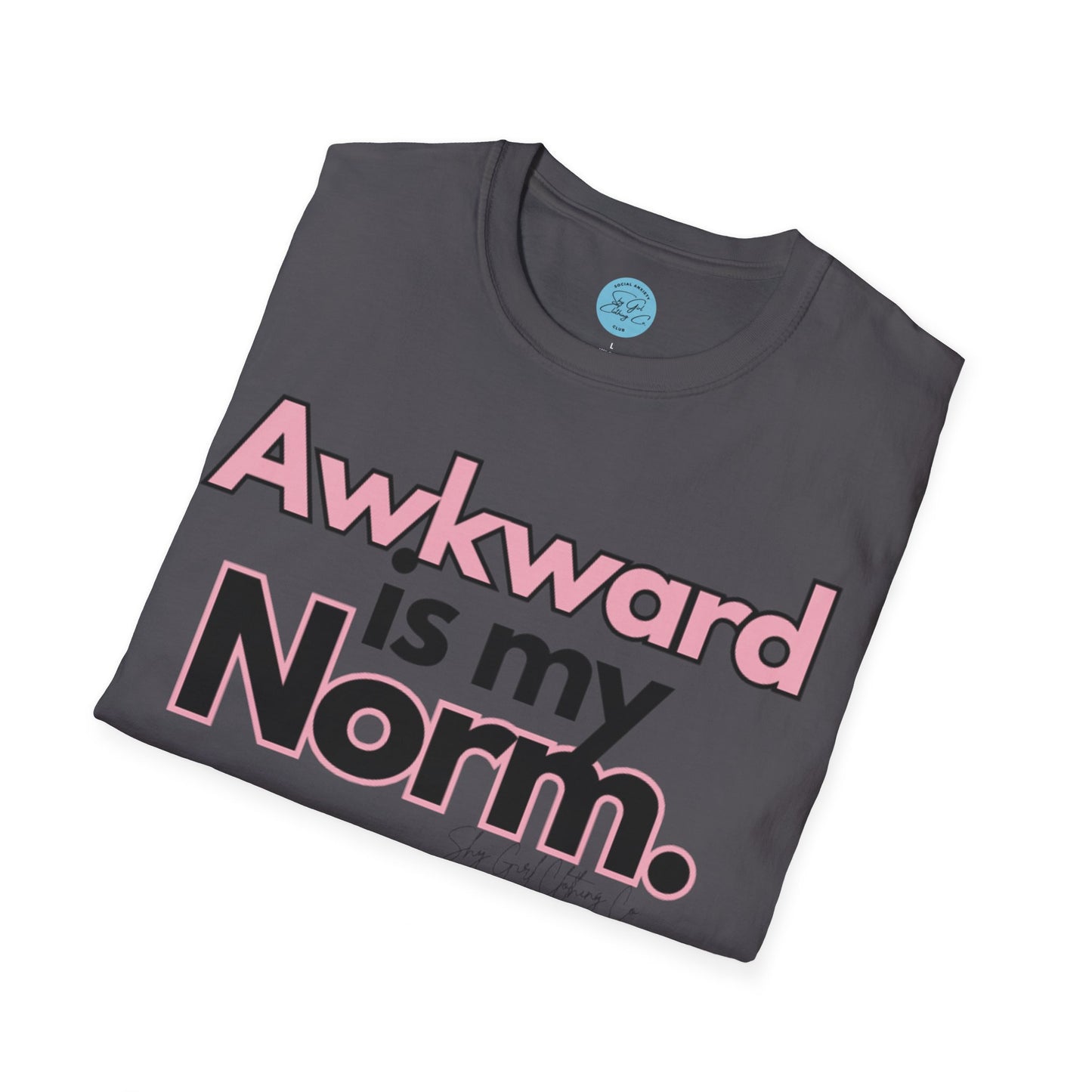 Awkward is my Norm Unisex Softstyle T-Shirt- Floral