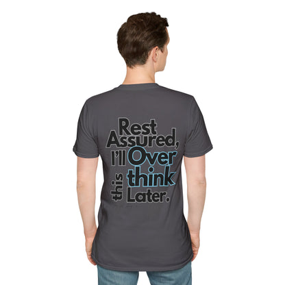 Rest Assured Unisex Softstyle T-Shirt- Standard Back