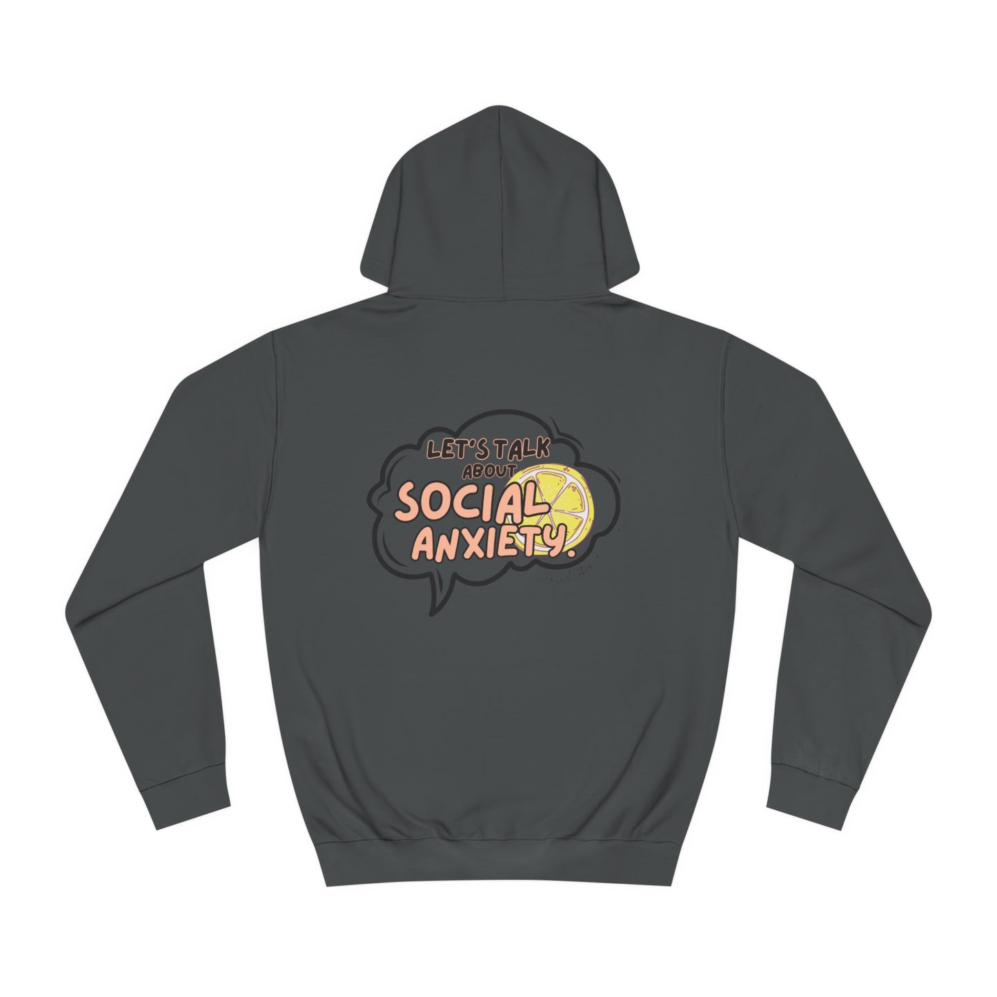 Let's Talk S.A. Unisex College Hoodie-Logo Back