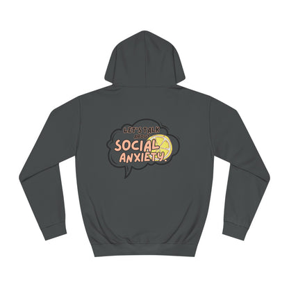Let's Talk S.A. Unisex College Hoodie-Logo Back
