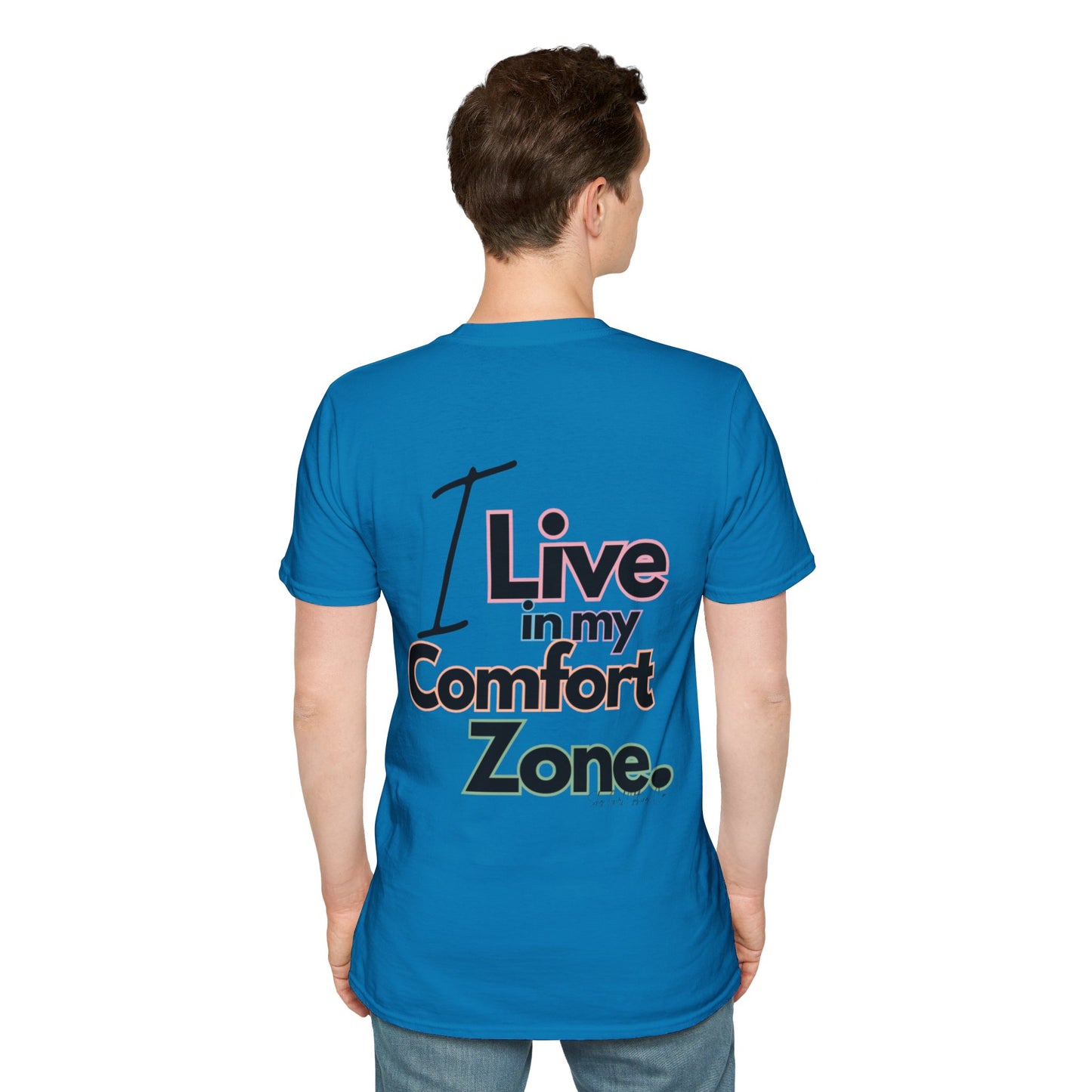 Comfort Zone Unisex Softstyle T-Shirt- Standard Colour Logo Back