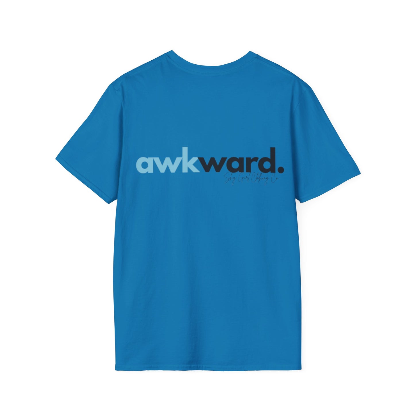Awkward Unisex Softstyle T-Shirt- Logo Back