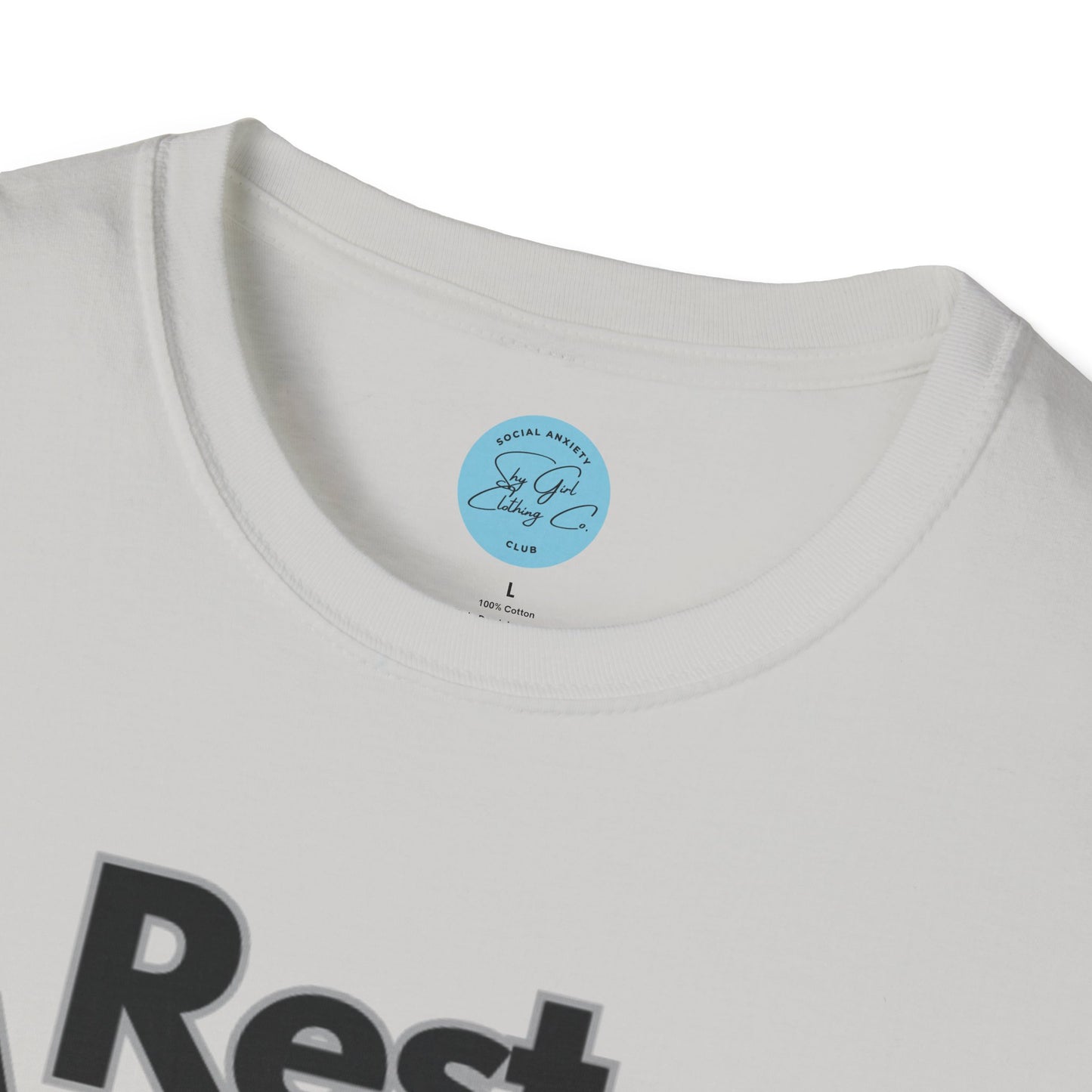 Rest Assured Unisex Softstyle T-Shirt- Standard Front