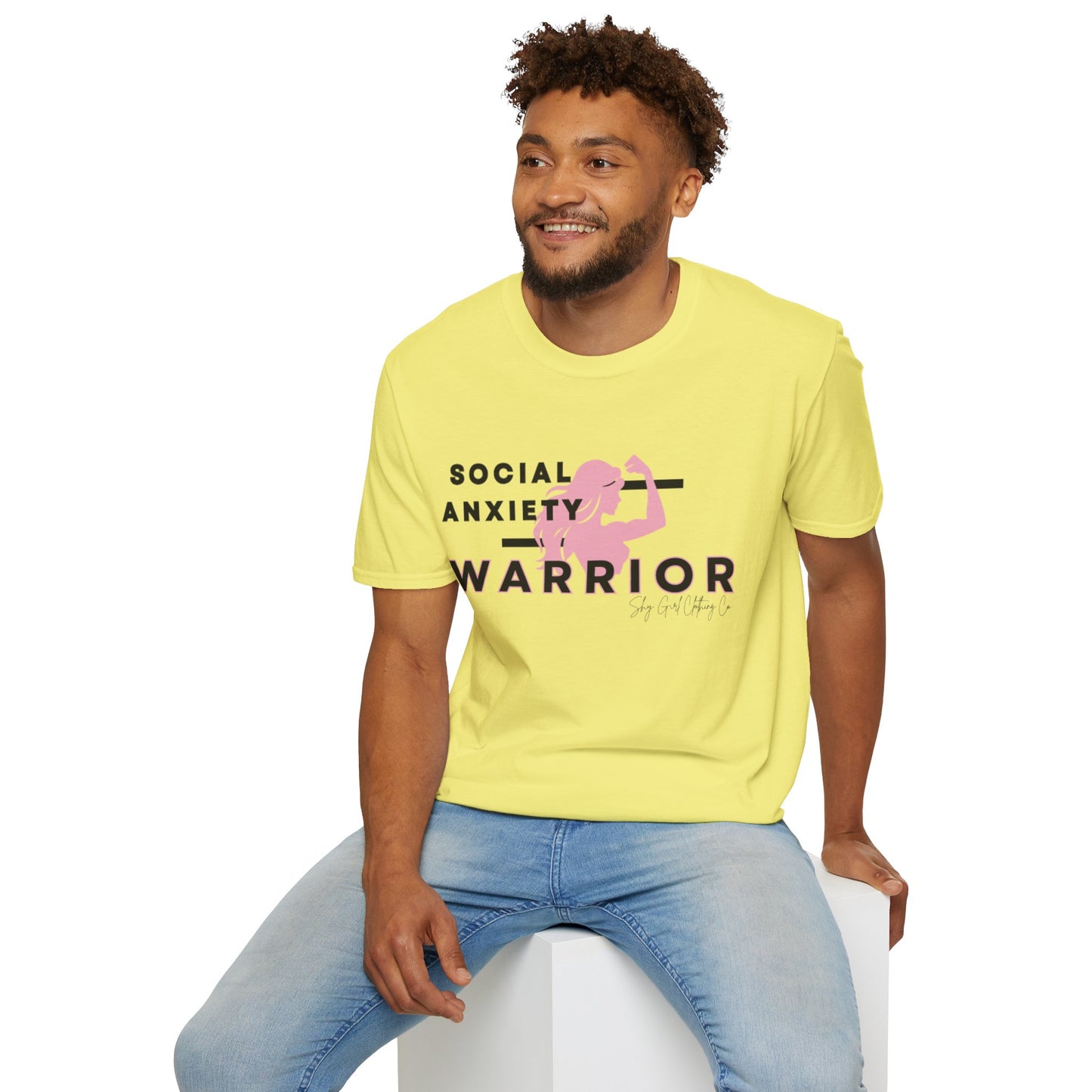 Social Anxiety Warrior Unisex Softstyle T-Shirt- Standard Girl Power