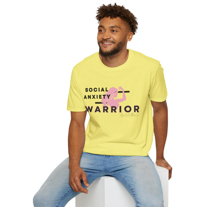 Social Anxiety Warrior Unisex Softstyle T-Shirt- Standard Girl Power