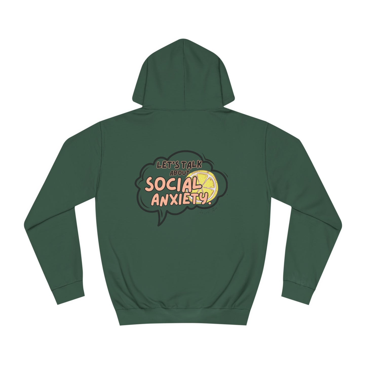 Let's Talk S.A. Unisex College Hoodie-Logo Back