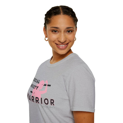 Social Anxiety Warrior Unisex Softstyle T-Shirt- Standard Girl Power