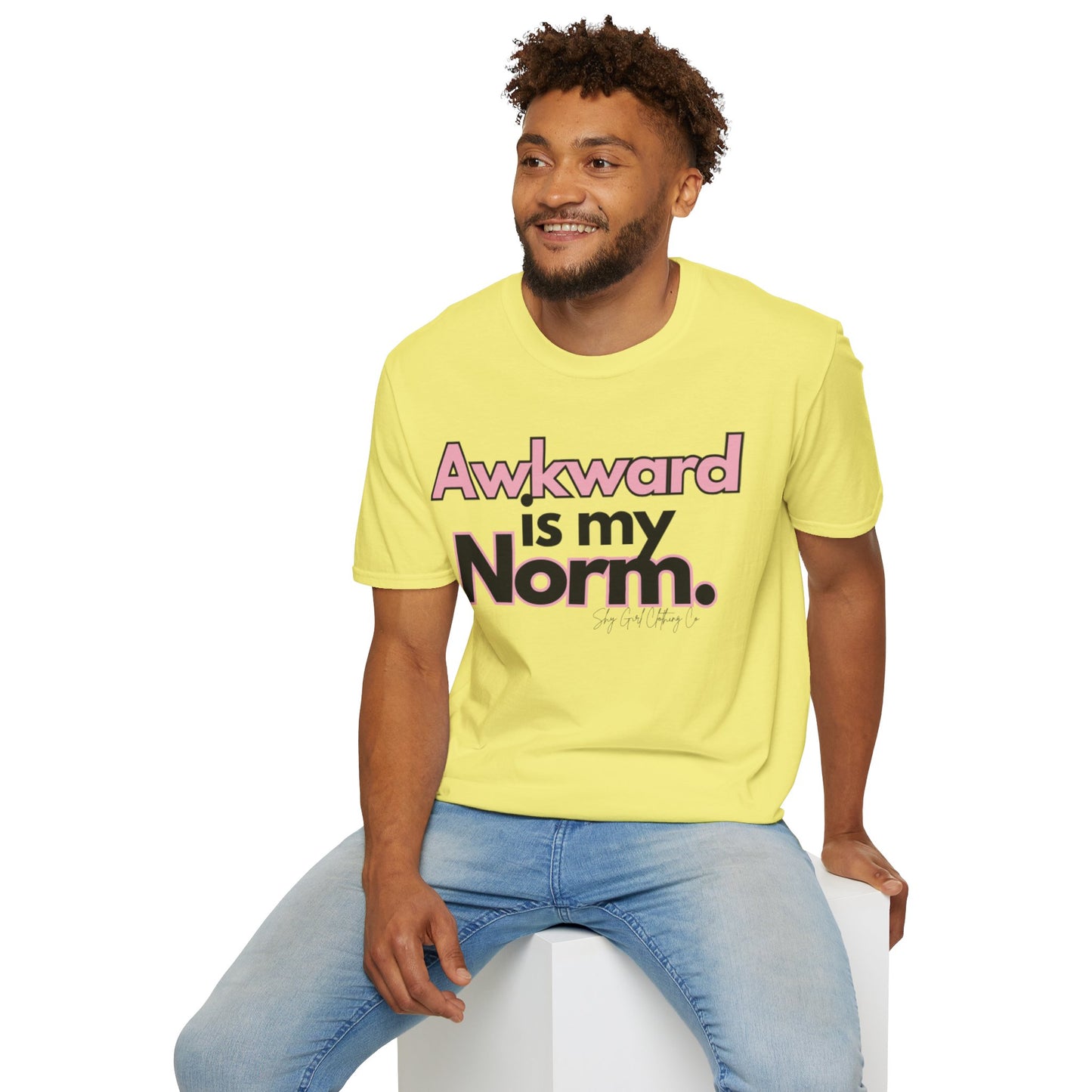 Awkward is my Norm Unisex Softstyle T-Shirt- Floral