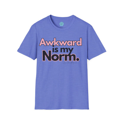 Awkward is my Norm Unisex Softstyle T-Shirt- Floral