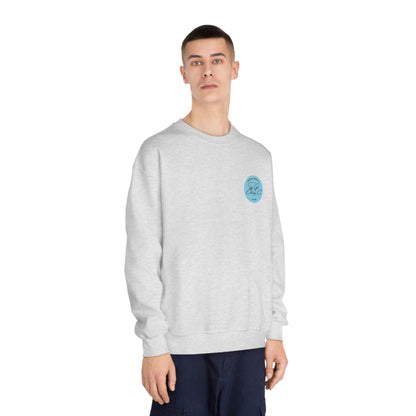 Being Socially Awkward Unisex DryBlend® Crewneck Sweatshirt- Standard Square Logo Back