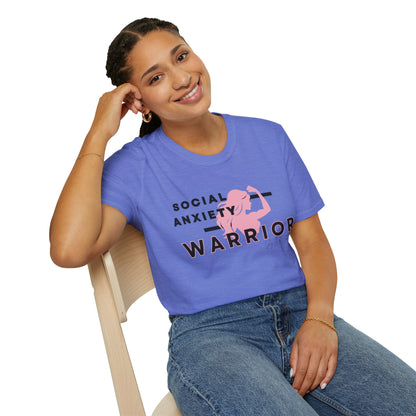 Social Anxiety Warrior Unisex Softstyle T-Shirt- Standard Girl Power