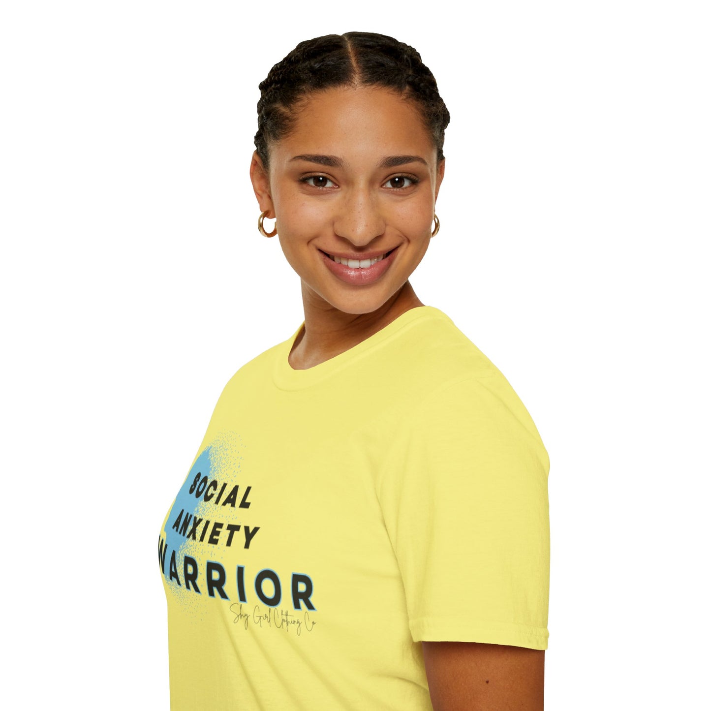 Social Anxiety Warrior Unisex Softstyle T-Shirt- Standard Logo
