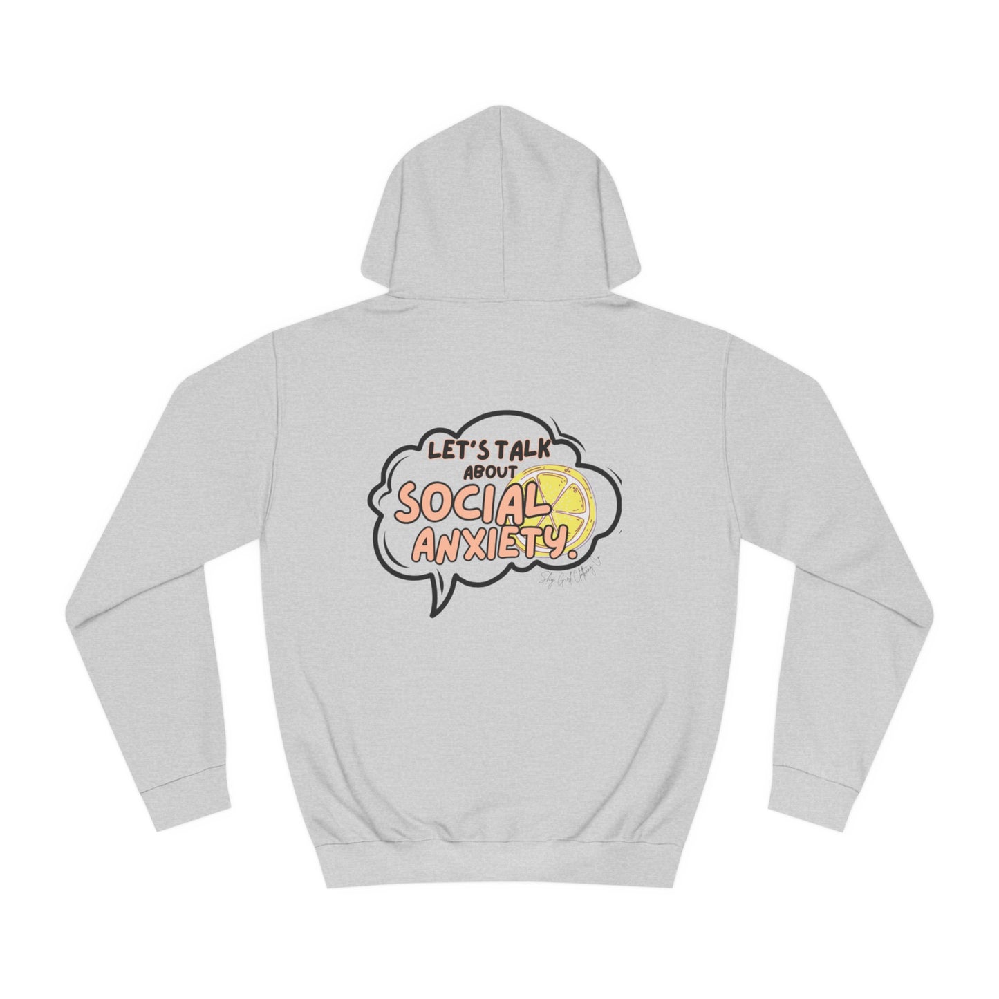 Let's Talk S.A. Unisex College Hoodie-Logo Back