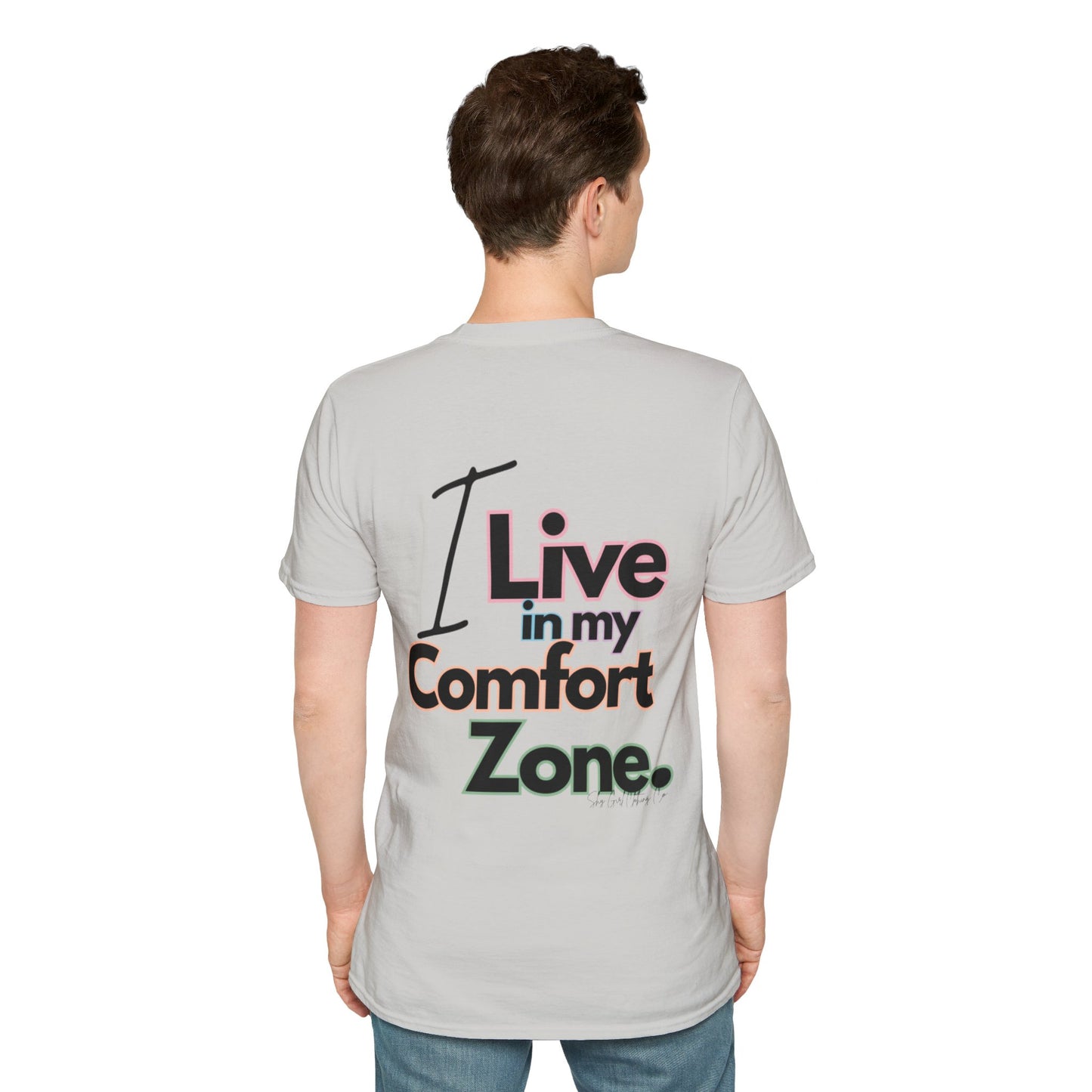 Comfort Zone Unisex Softstyle T-Shirt- Standard Colour Logo Back