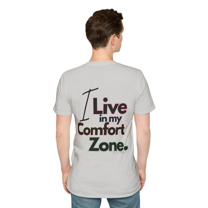Comfort Zone Unisex Softstyle T-Shirt- Standard Colour Logo Back