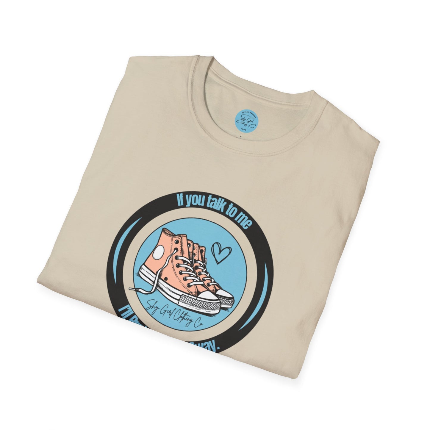 Run Away Unisex Softstyle T-Shirt- Standard Logo