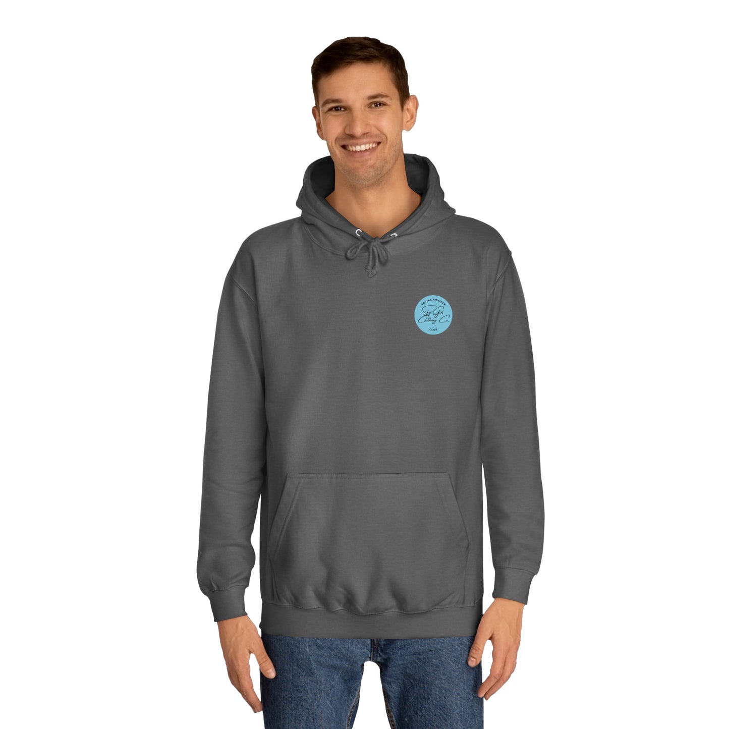 Let's Talk S.A. Unisex College Hoodie-Logo Back