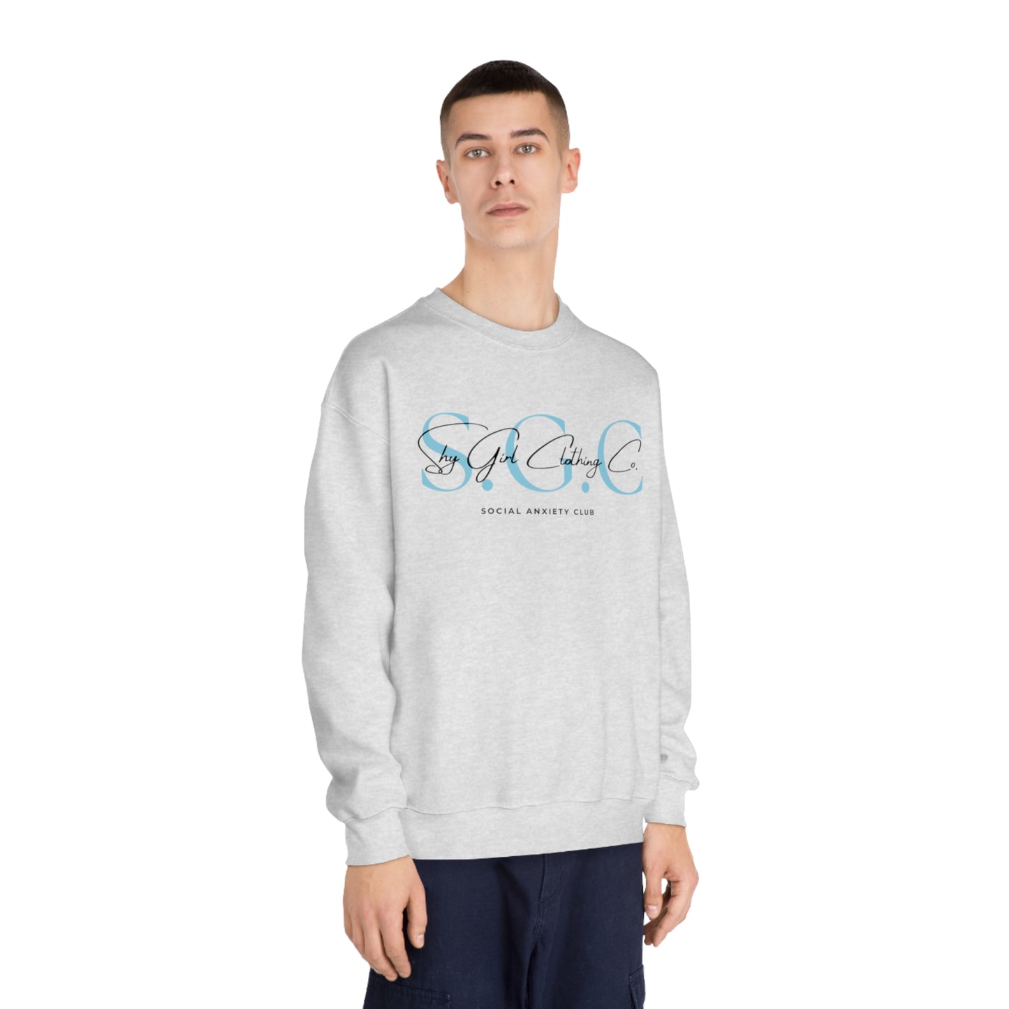 Shy Girl Clothing Co. Logo Unisex DryBlend® Crewneck Sweatshirt- Standard