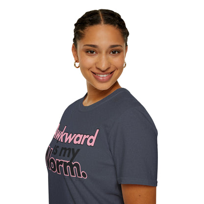Awkward is my Norm Unisex Softstyle T-Shirt- Floral