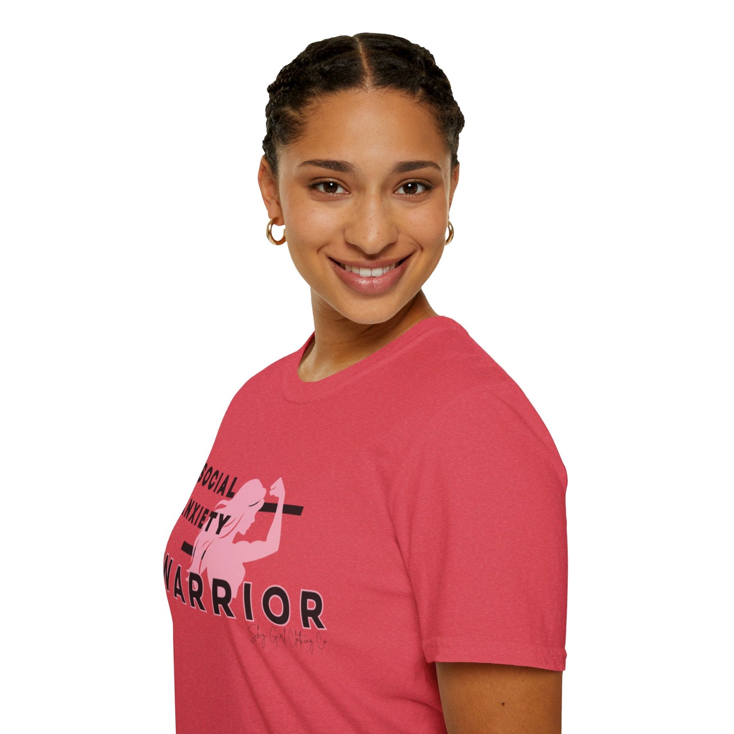 Social Anxiety Warrior Unisex Softstyle T-Shirt- Standard Girl Power