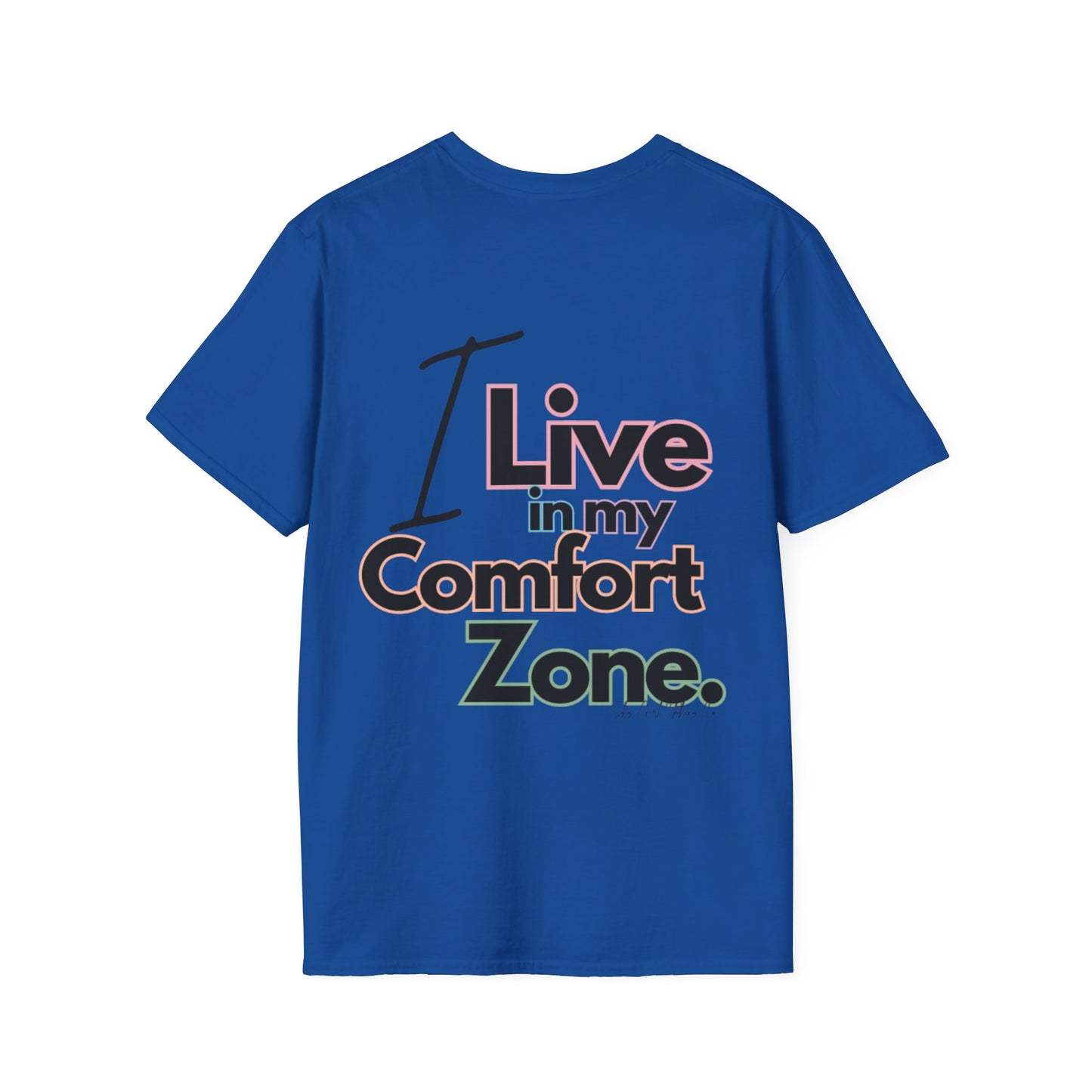 Comfort Zone Unisex Softstyle T-Shirt- Standard Colour Logo Back