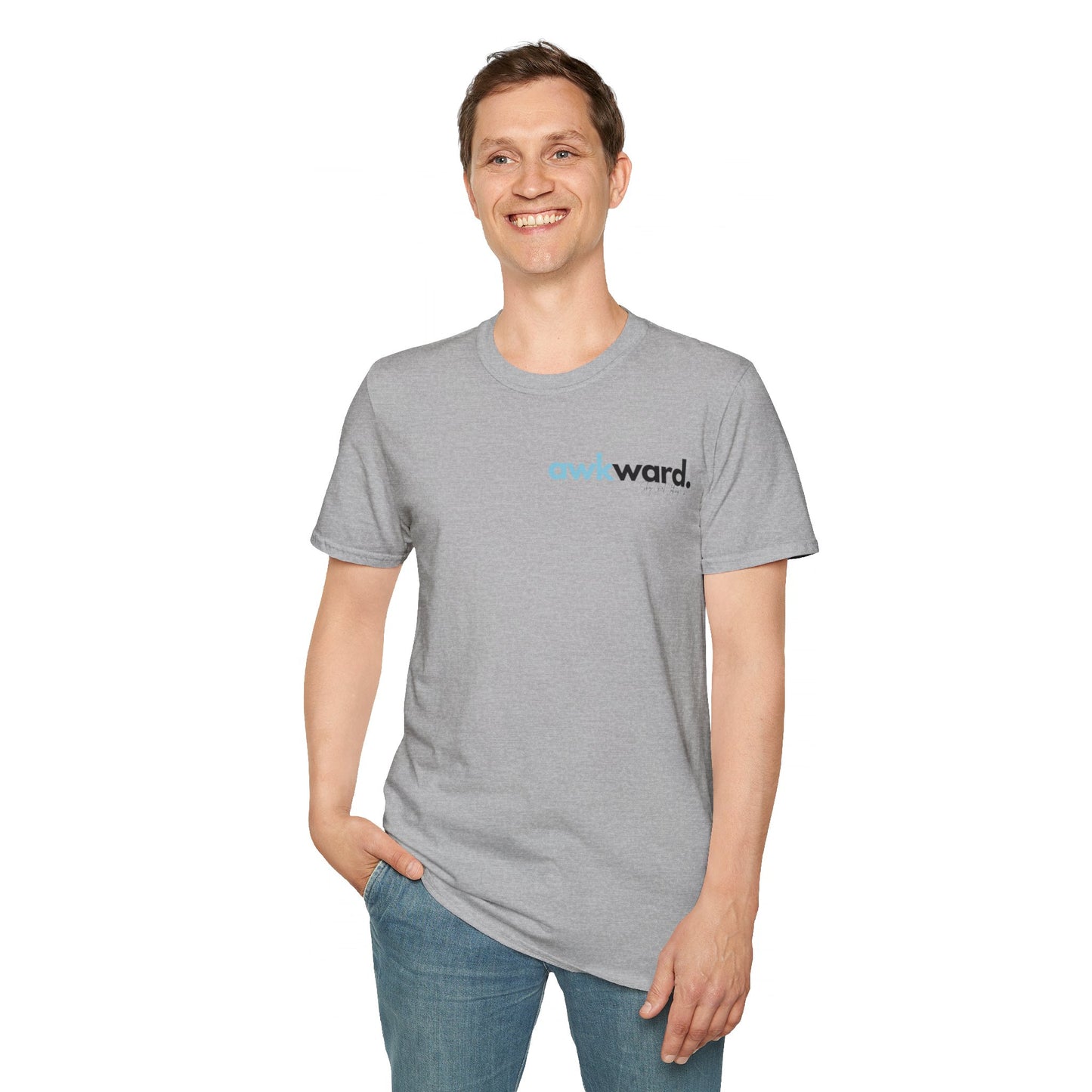 Awkward Unisex Softstyle T-Shirt- Small Logo
