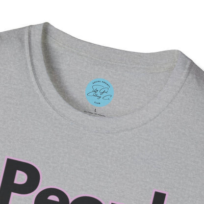 People Scare Me Unisex Softstyle T-Shirt- Peace Sign