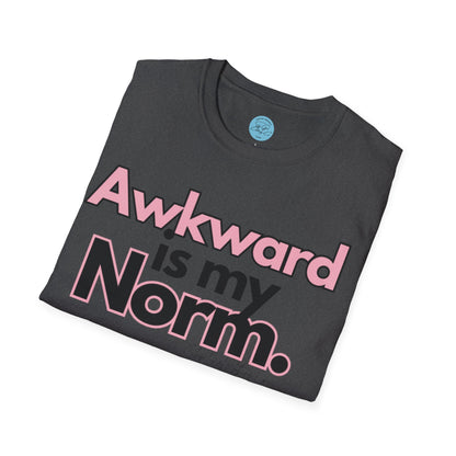 Awkward is my Norm Unisex Softstyle T-Shirt- Floral