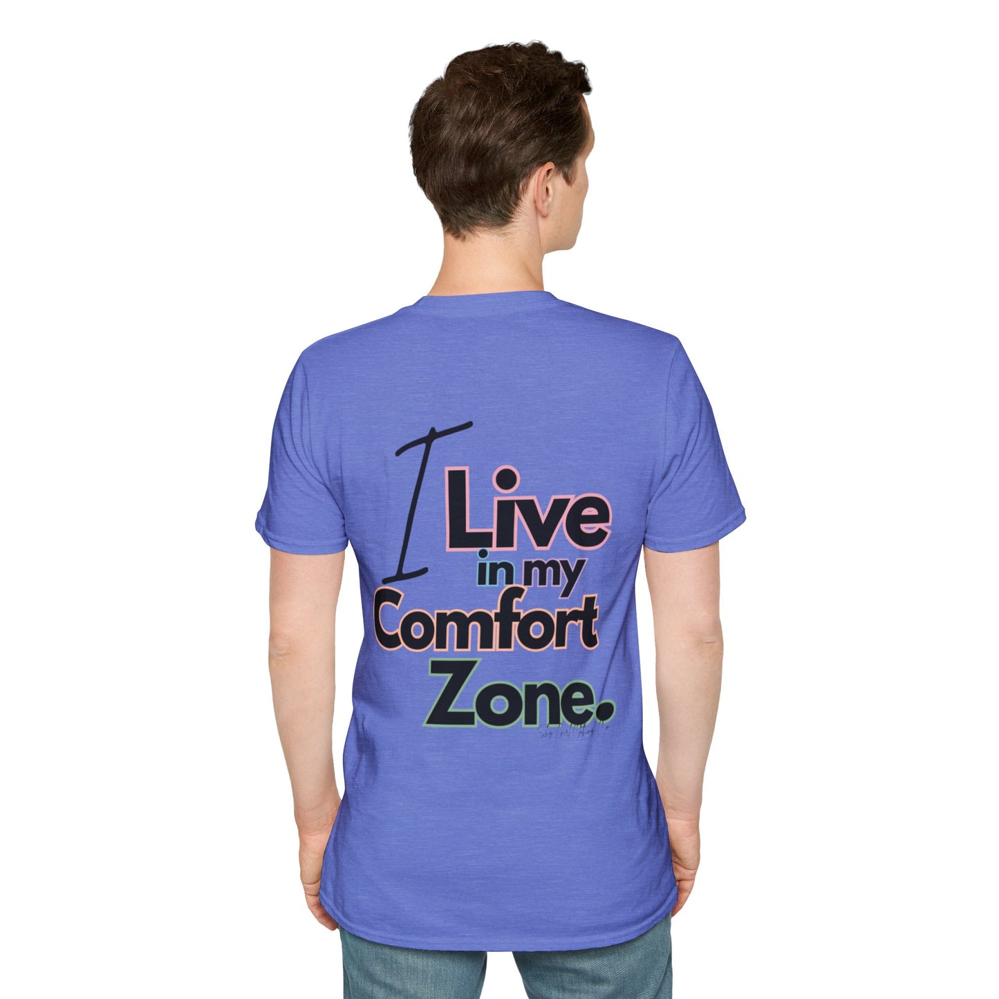 Comfort Zone Unisex Softstyle T-Shirt- Standard Colour Logo Back